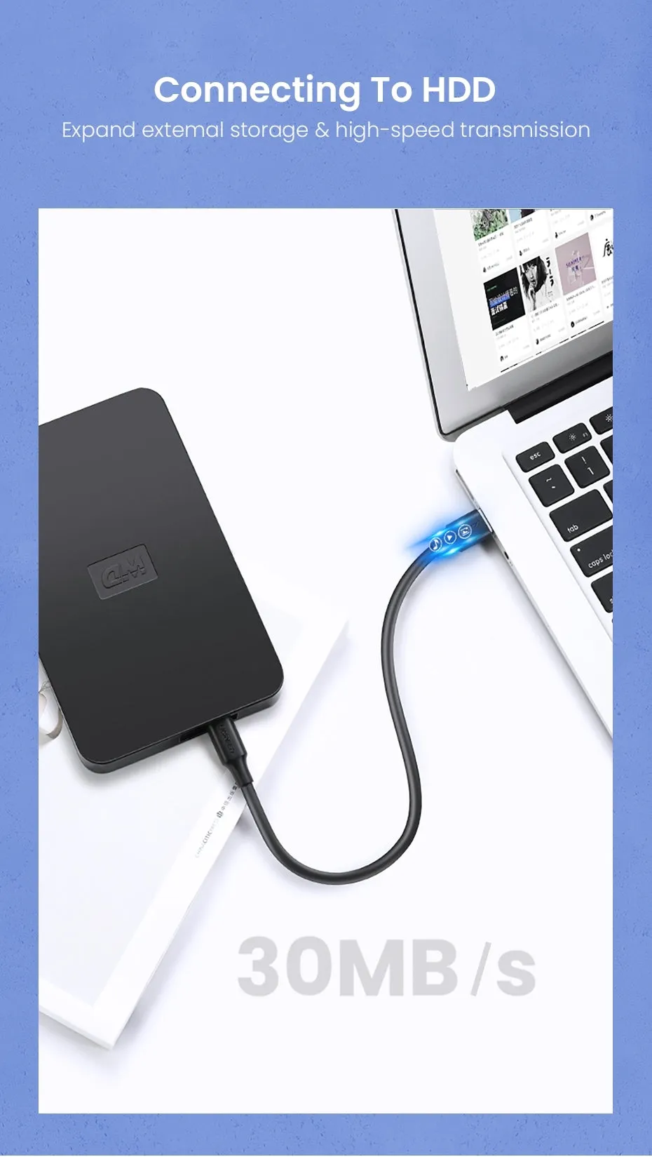 10355 USB-A to Mini-USB Cable | 1M