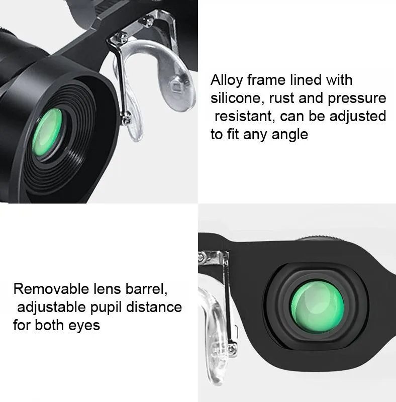 10X HD Adjustable Focus Fishing Binoculars | Red Polarized Lens