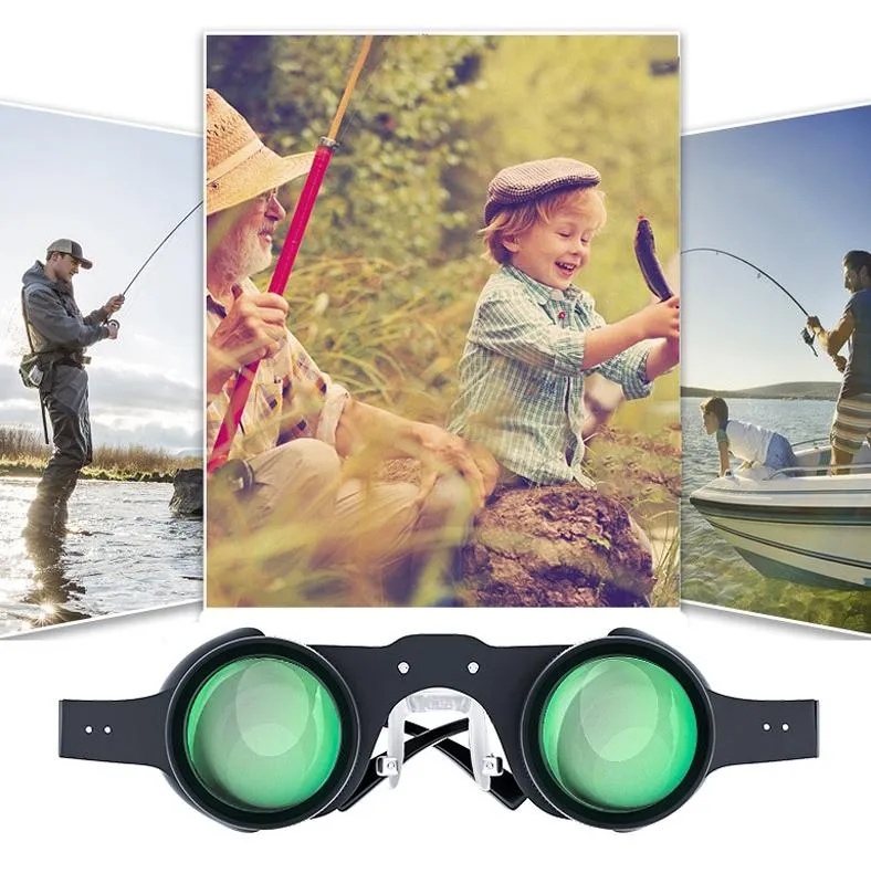 10X HD Adjustable Focus Fishing Binoculars | Red Polarized Lens