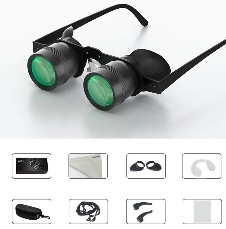 10X HD Adjustable Focus Fishing Binoculars | Red Polarized Lens