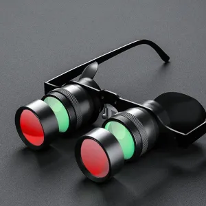10X HD Adjustable Focus Fishing Binoculars | Red Polarized Lens