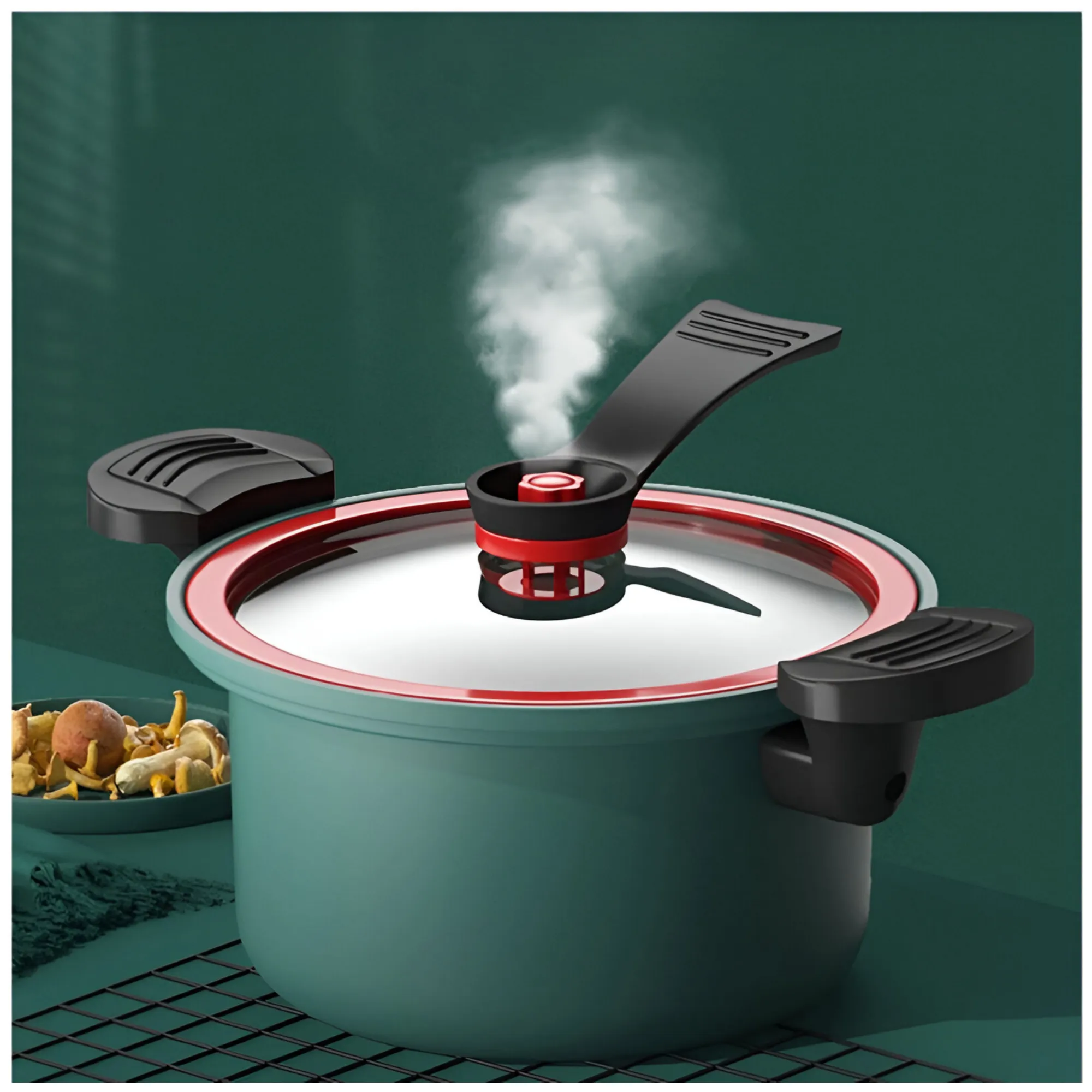 24Cm 3.5L Multi-Functional Non-Stick Tovetop Pressure Cooker F52-8-1422