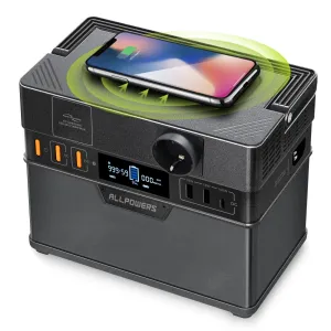 288Wh Portable Power Station 300W Peak Pure Sine Wave 110V/220V Ac Outlets