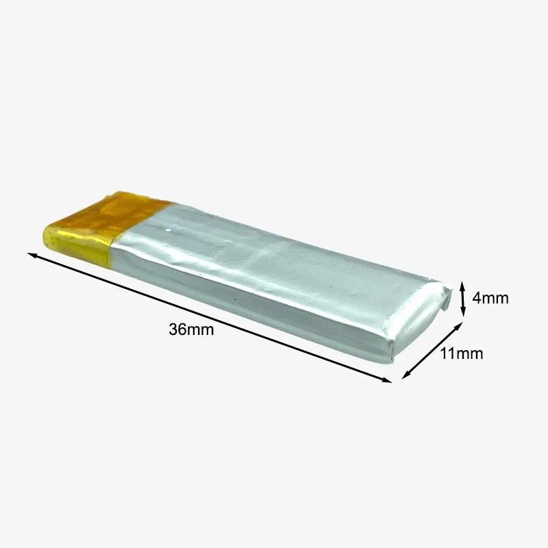 3.7V 350mAh Li-Po Rechargeable Battery