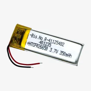 3.7V 350mAh Li-Po Rechargeable Battery