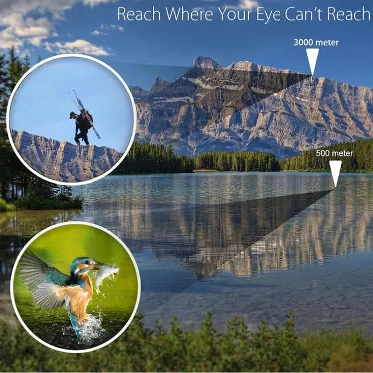52mm Monocular Telescope for Hunting and Low Light Night Vision