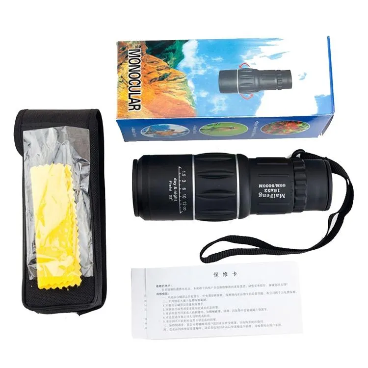 52mm Monocular Telescope for Hunting and Low Light Night Vision
