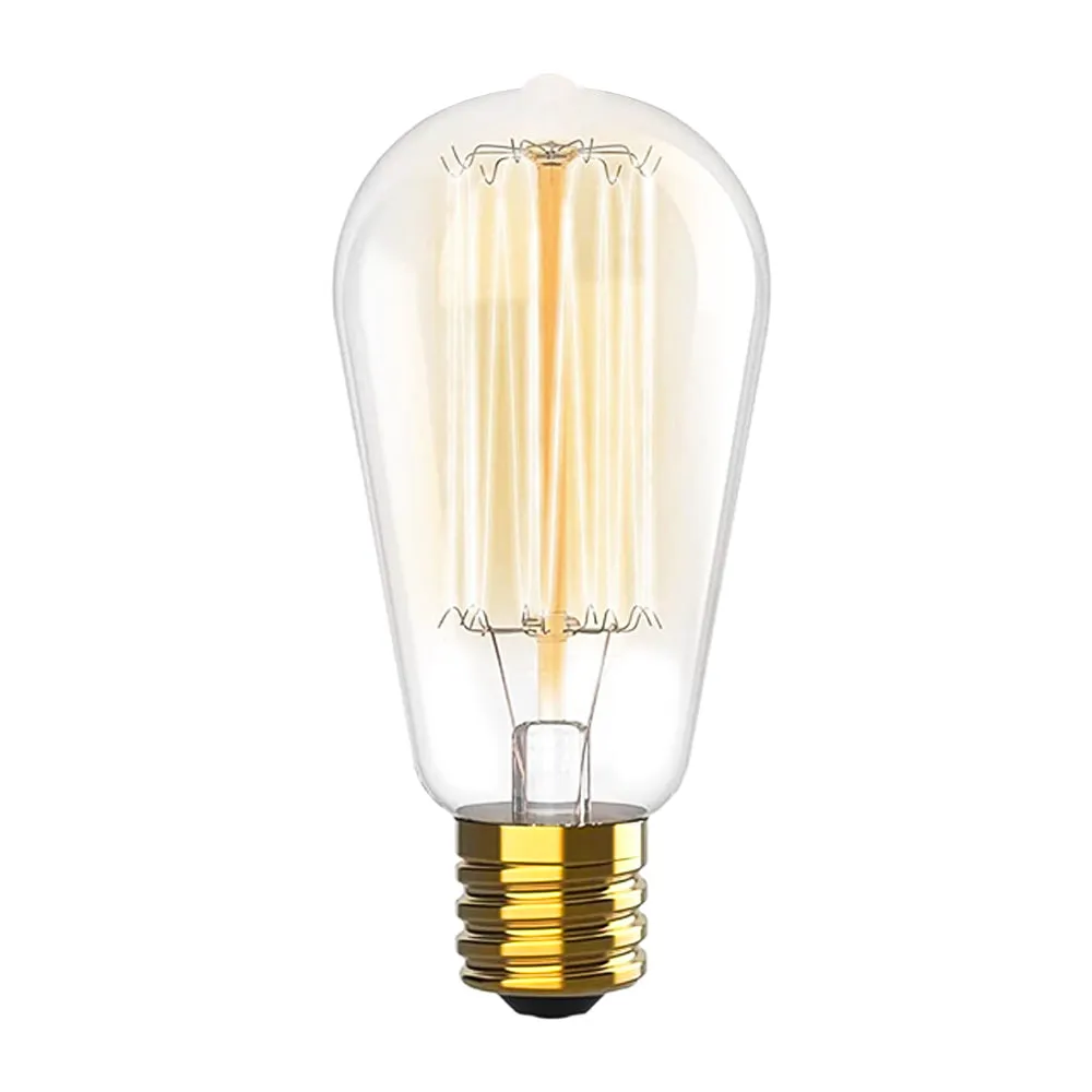 6 Filament Bulbs 40 Watt Dimmable 2700K Warm White Vintage Edison Light Bulb E26