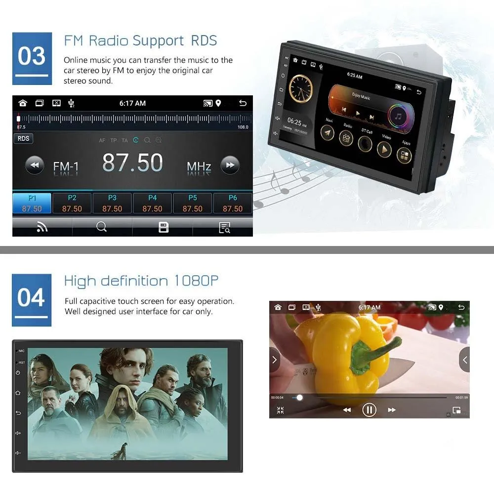 9 Inch Android Wifi Car Navigation Player 2   32G Universal Reversing Video Standard   4Lights Camera