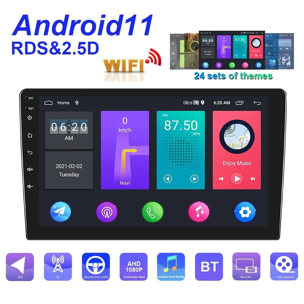 9 Inch Android Wifi Car Navigation Player 2   32G Universal Reversing Video Standard   4Lights Camera
