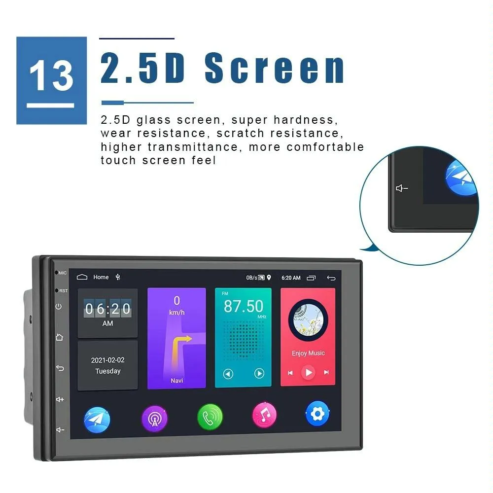 9 Inch Android Wifi Car Navigation Reversing Video Player - 2   32G