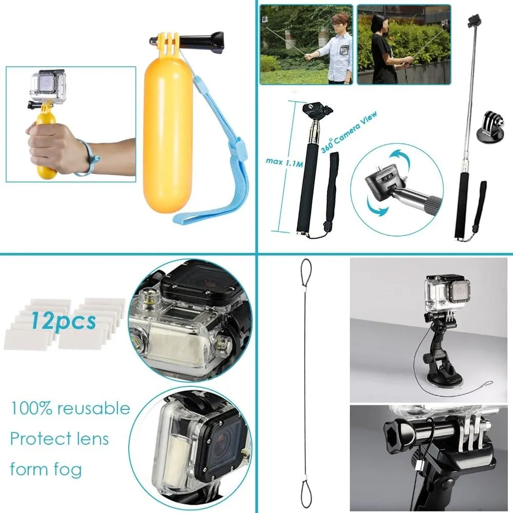 Action Camera Accessories Kit for GoPro Hero 8 Max 7 6 5 4