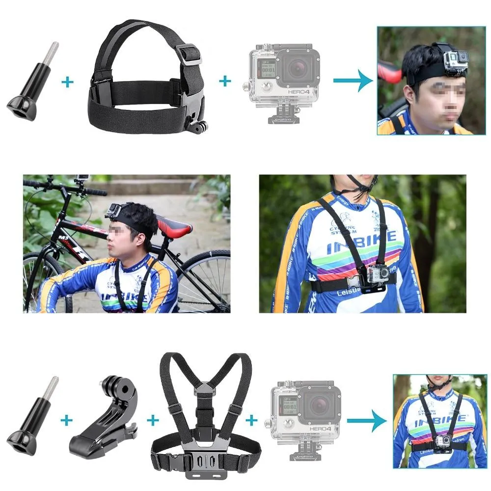 Action Camera Accessories Kit for GoPro Hero 8 Max 7 6 5 4