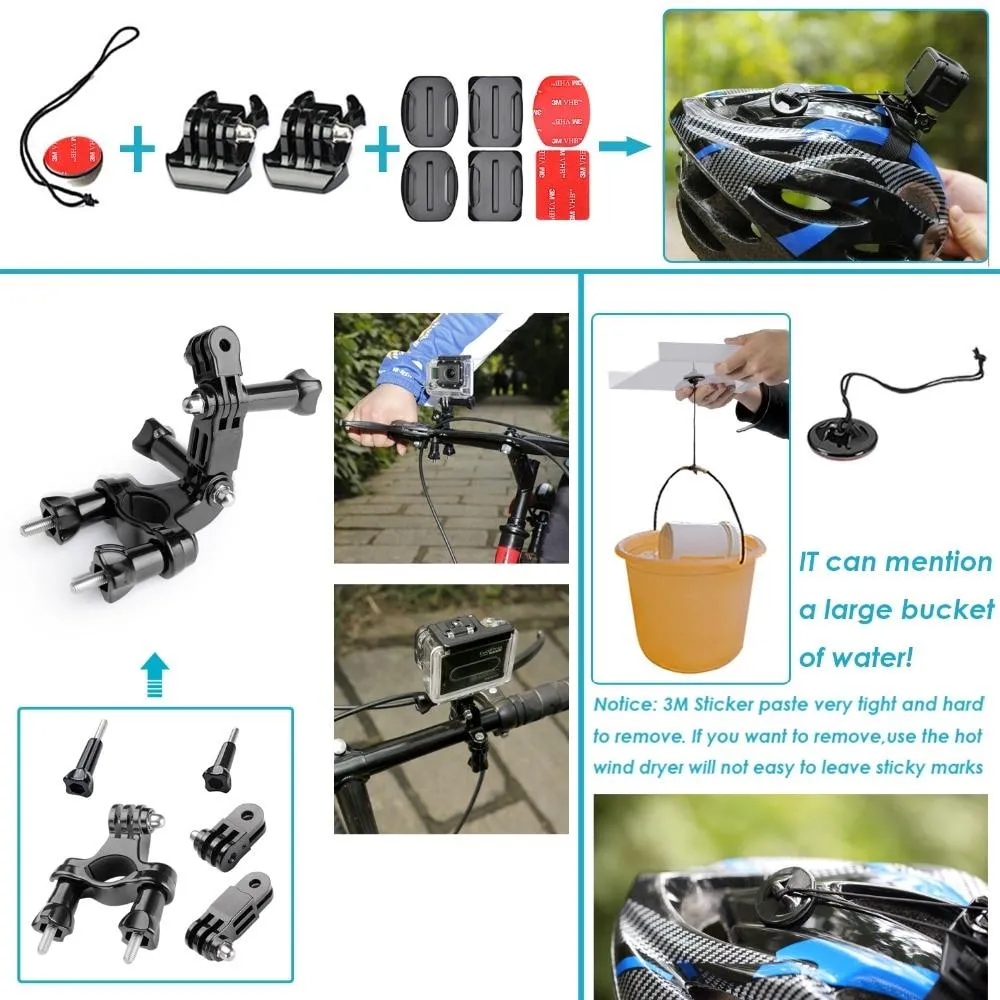 Action Camera Accessories Kit for GoPro Hero 8 Max 7 6 5 4