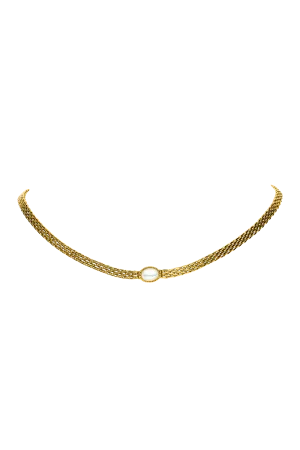 Amalfi Mesh Necklace 14K Gold Plated