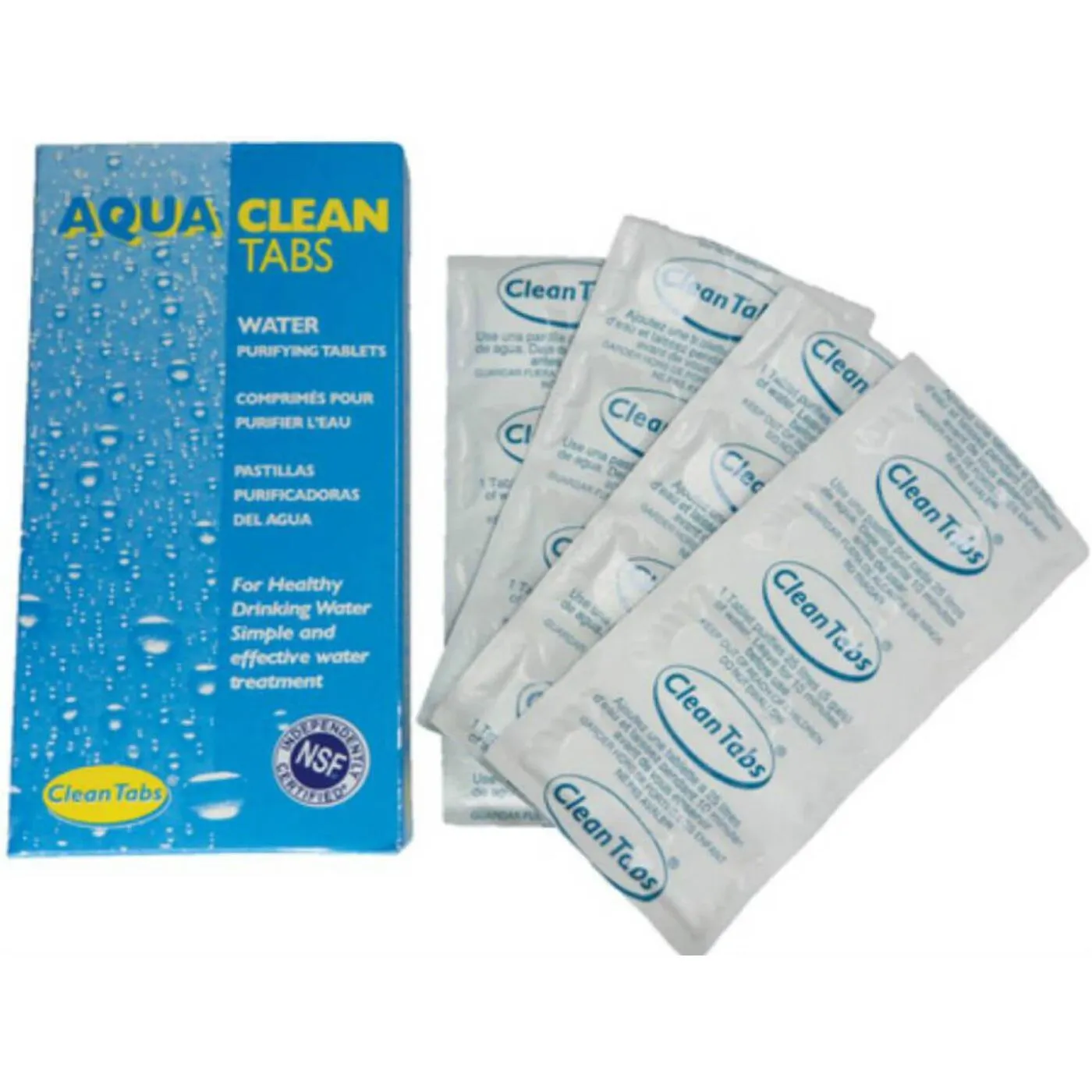 Aqua Clean MINI Water Purification Tablets Box - 2 x 80 Tabs