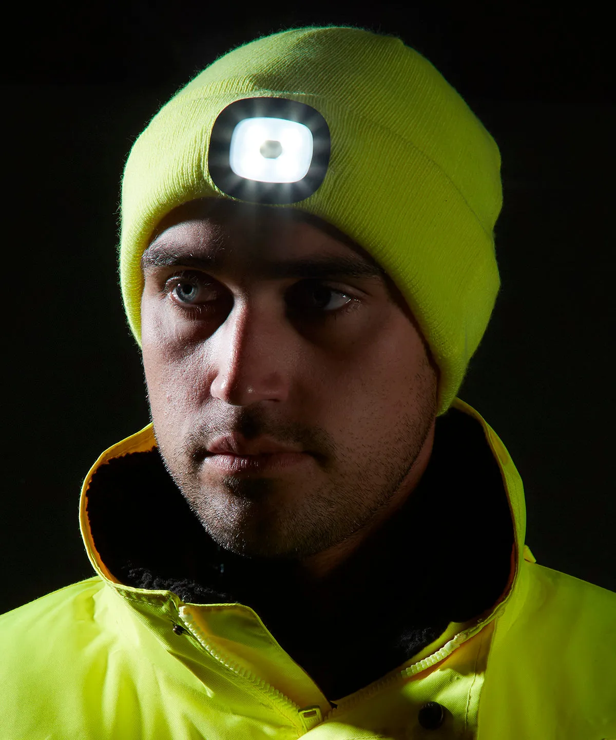 Beanie LED headlight USB rechargeable (B029) | Black