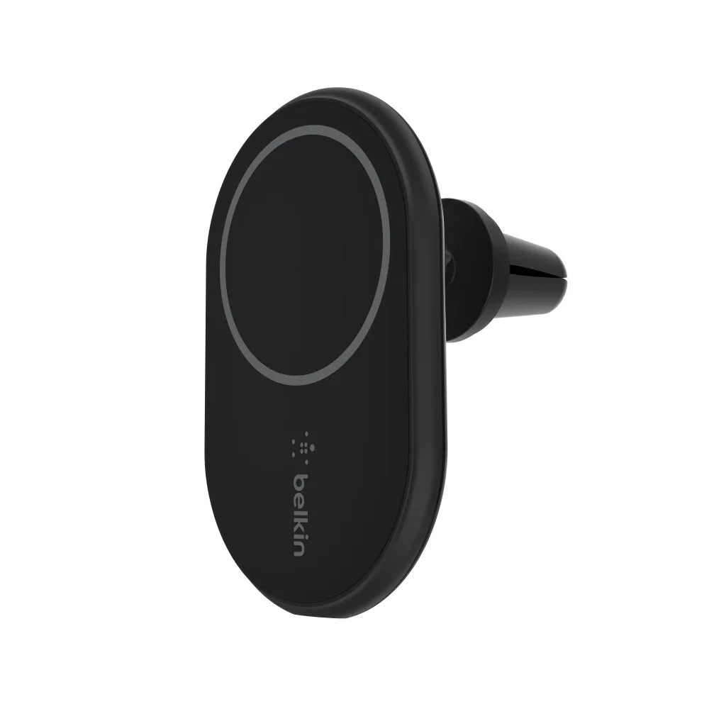 BELKIN BoostCharge Magnetic Wireless Car Charger 10W - Includes USB-C Cable   20W Car Power Supply - Black
