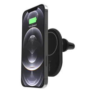 BELKIN BoostCharge Magnetic Wireless Car Charger 10W - No Car Power Supply - Black