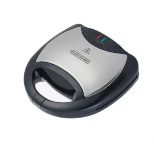 Black Decker 750W 3-in-1 Sandwich Grill & Waffle Maker, TS2090