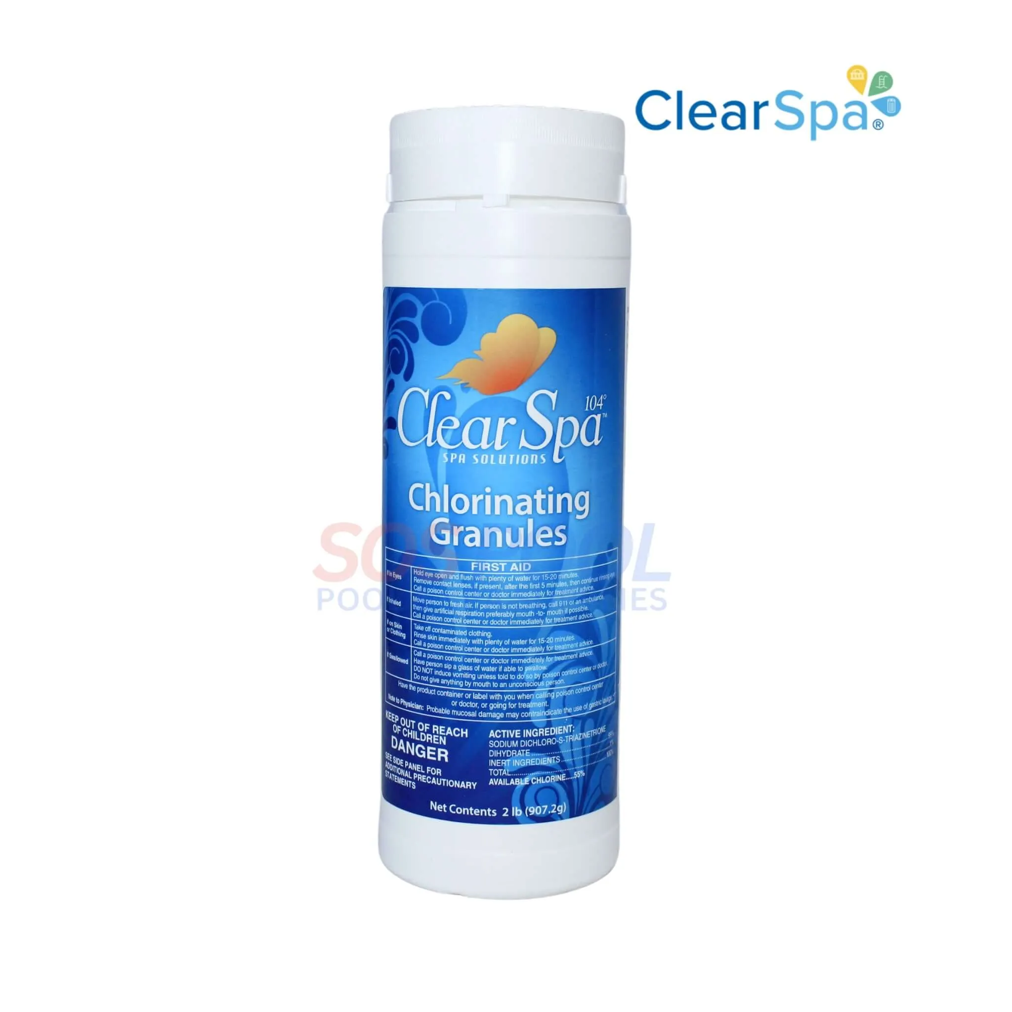 Clear Spa Chlorinating Granules | 2lb | CSDD002