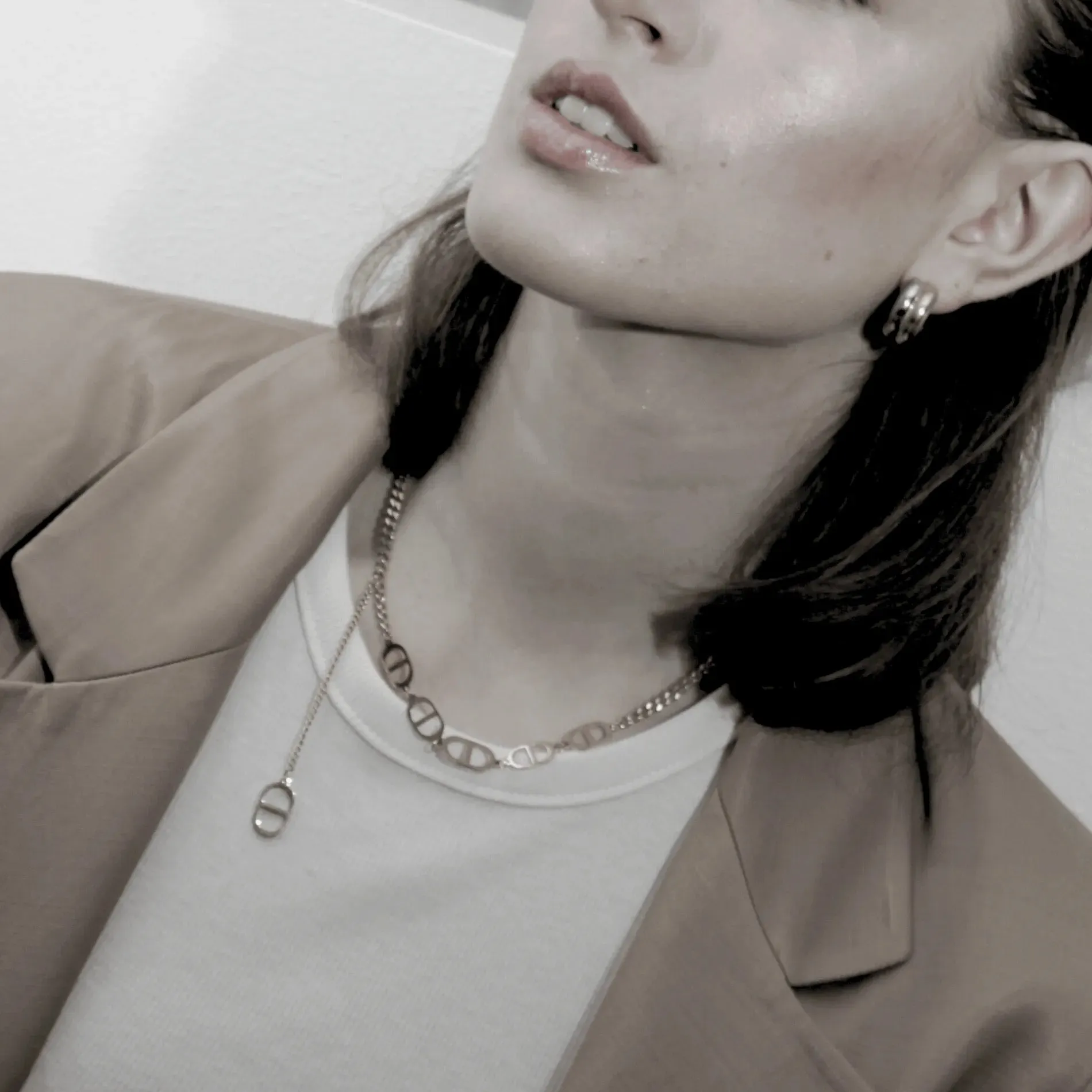 Courage Waterproof Short Multi Dansk Necklace Silver Plating