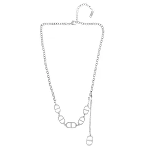 Courage Waterproof Short Multi Dansk Necklace Silver Plating
