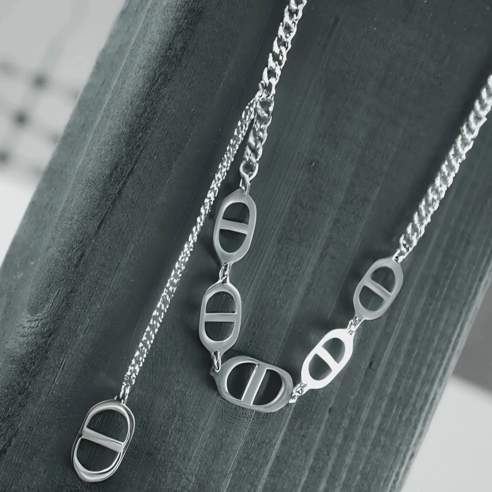 Courage Waterproof Short Multi Dansk Necklace Silver Plating