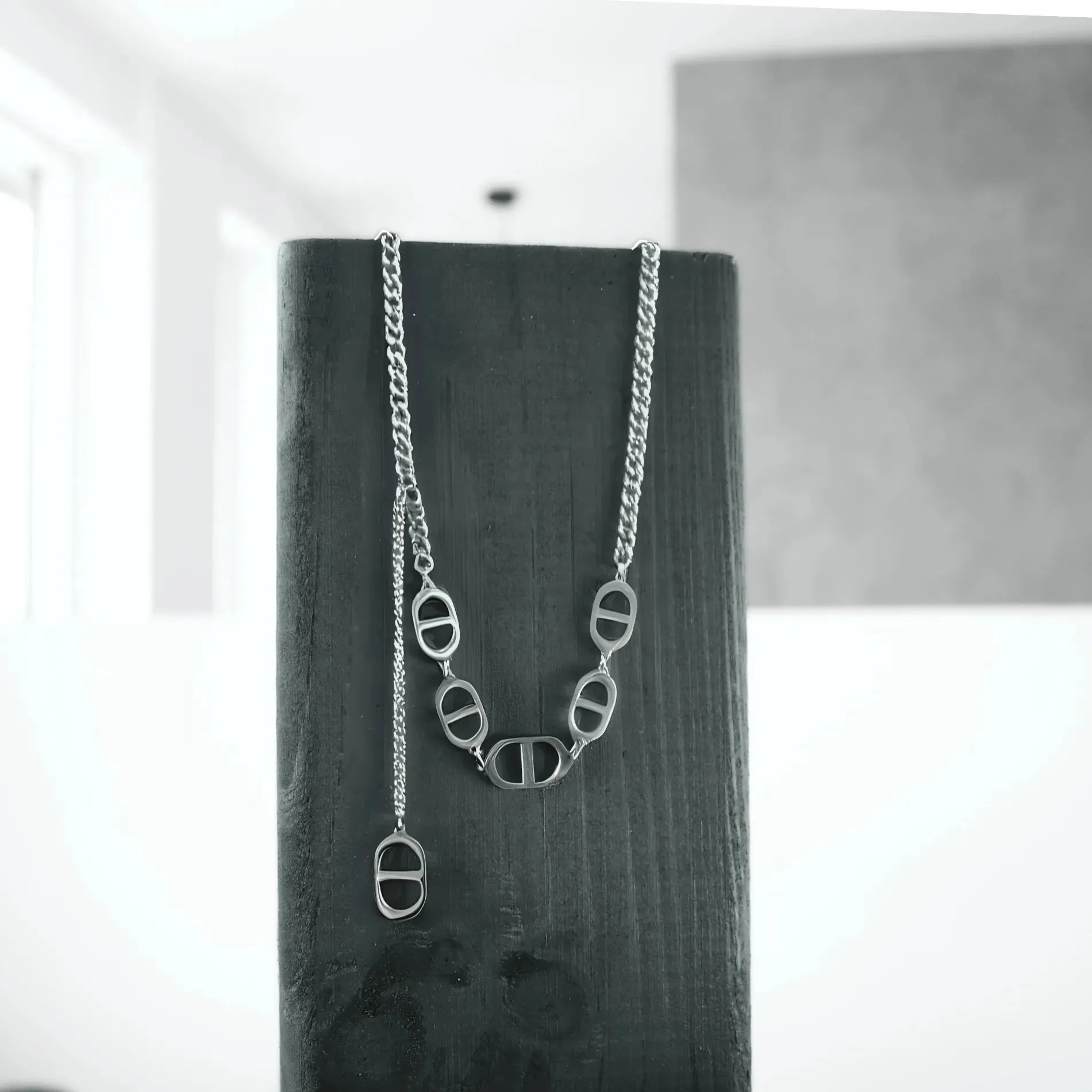 Courage Waterproof Short Multi Dansk Necklace Silver Plating
