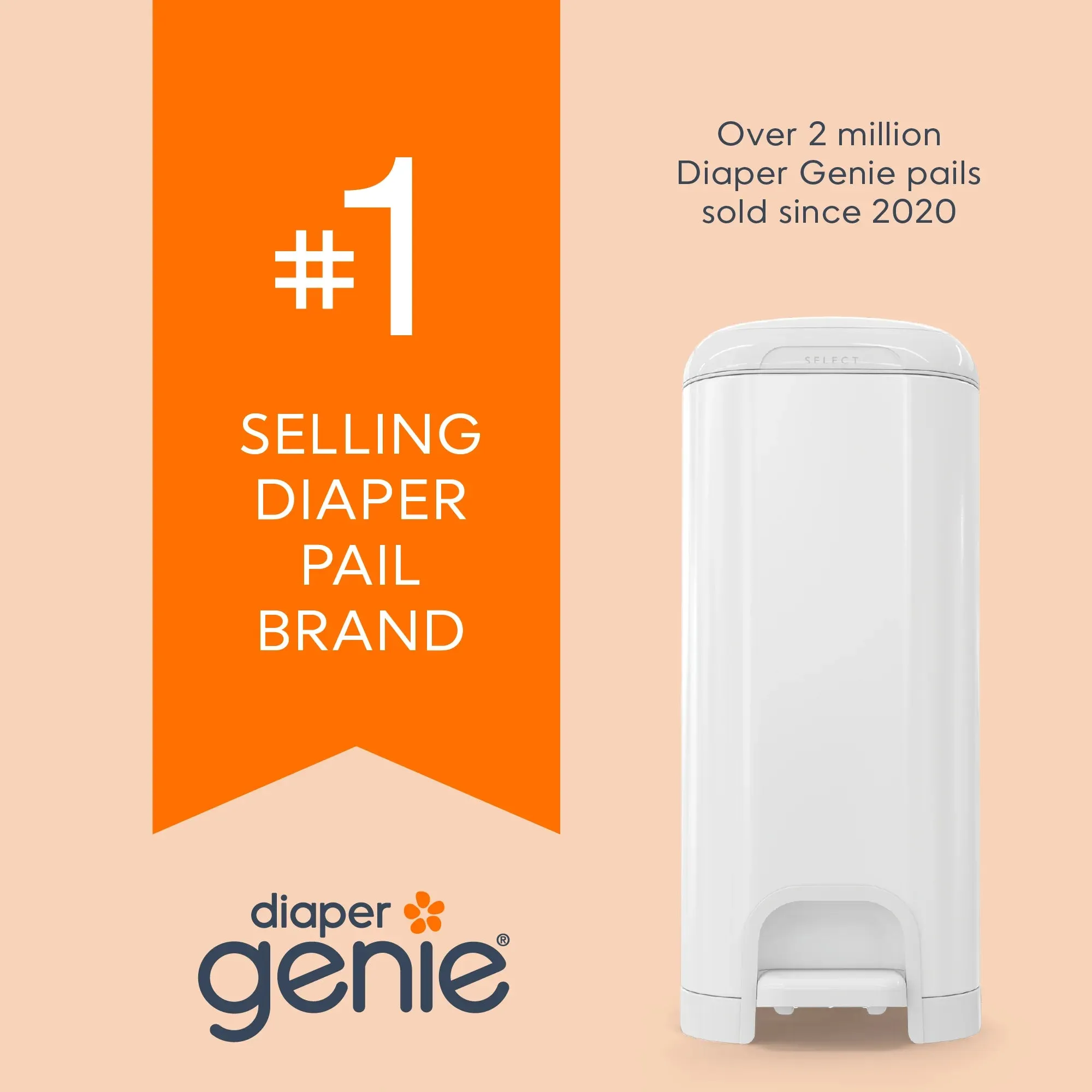 Diaper Genie® Select Pail -  With Starter Refill