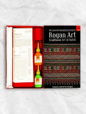 DIY Educational Colouring Kit - Rogan Art of Kutch for Young Artists (5 Years  )