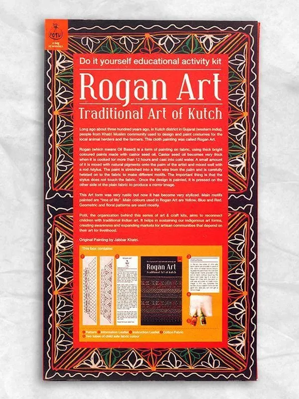 DIY Educational Colouring Kit - Rogan Art of Kutch for Young Artists (5 Years  )