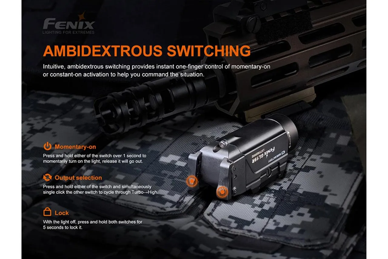 FENIX GL19R 1200 LUMEN RECHARGEABLE TAC LIGHT