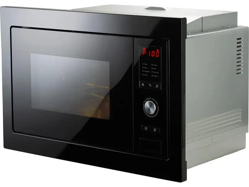 Fisher & Paykel OM25BLSB1 28 Litre 60cm Built-in Microwave Oven, Black