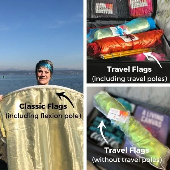 Gold Metallic Worship Flags