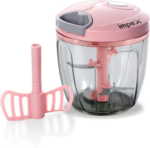 Impex MS 900 ml Mini Slicer and Chopper with Stainless Steel Sharp Blade