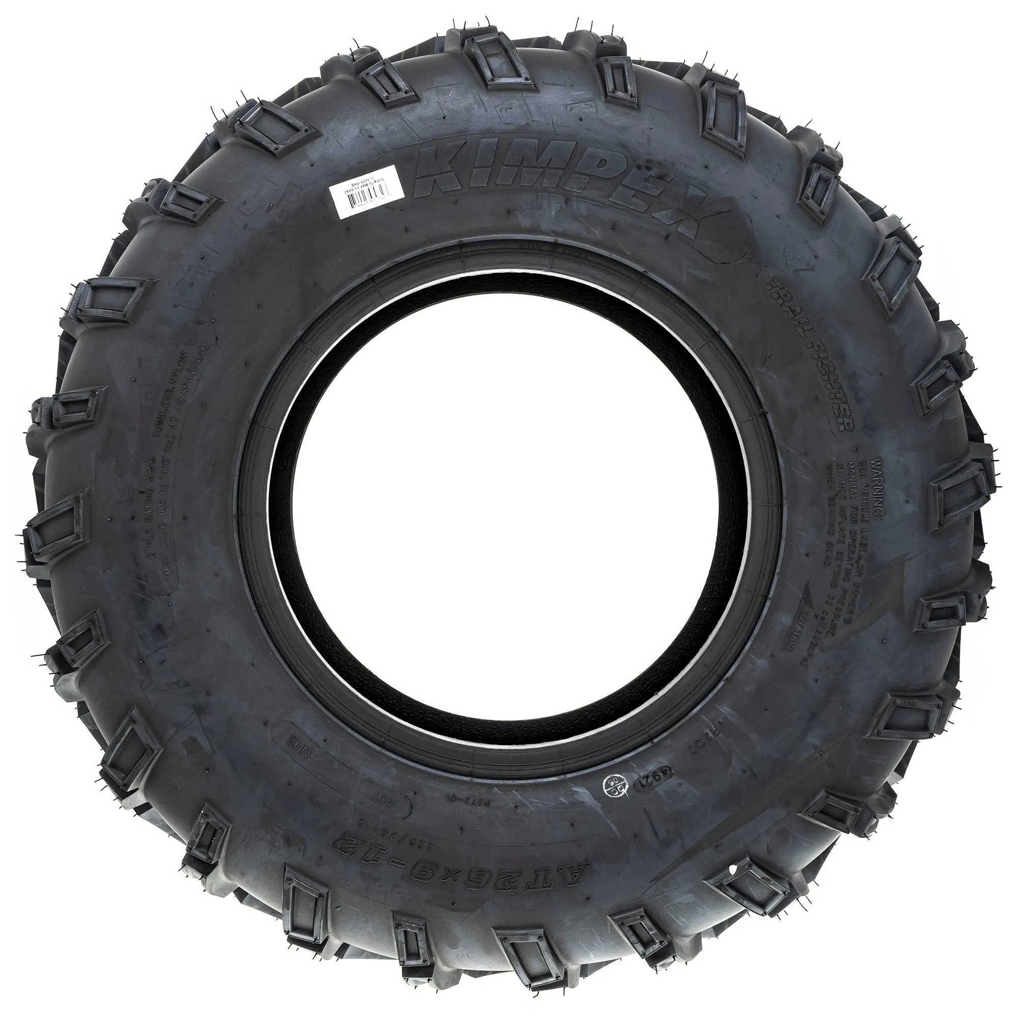 Kimpex 021175 Front Trail Fighter Tire Bias 26X9-12 Ranger Crew XP 900 Defender Max 800