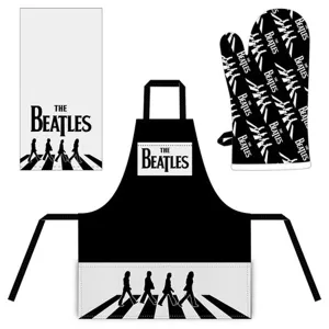 Kitchen Towel, Apron, And Mit Set - Beatles Abbey Road