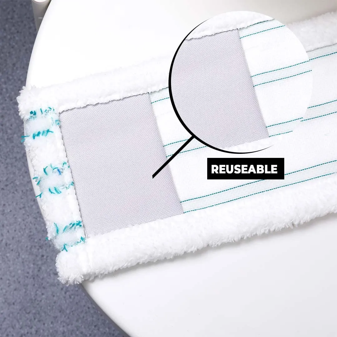 Kuber Industries Microfiber Floor Cleaner Mop Refill|Durable & Long Lasting|Extra Thick Microfiber for Deep Cleaning|Multi Utility Floor Cleaner Mop for Homes|Green