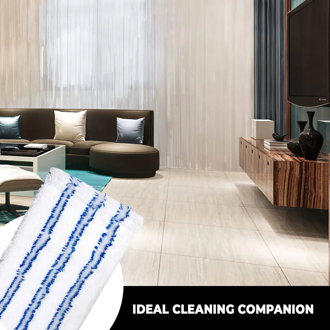Kuber Industries Set of 2 Microfiber Floor Cleaner Mop Refill | Durable & Long Lasting | Extra Thick Microfiber for Deep Cleaning|Multi Utility Floor Cleaner Mop for Homes | Blue