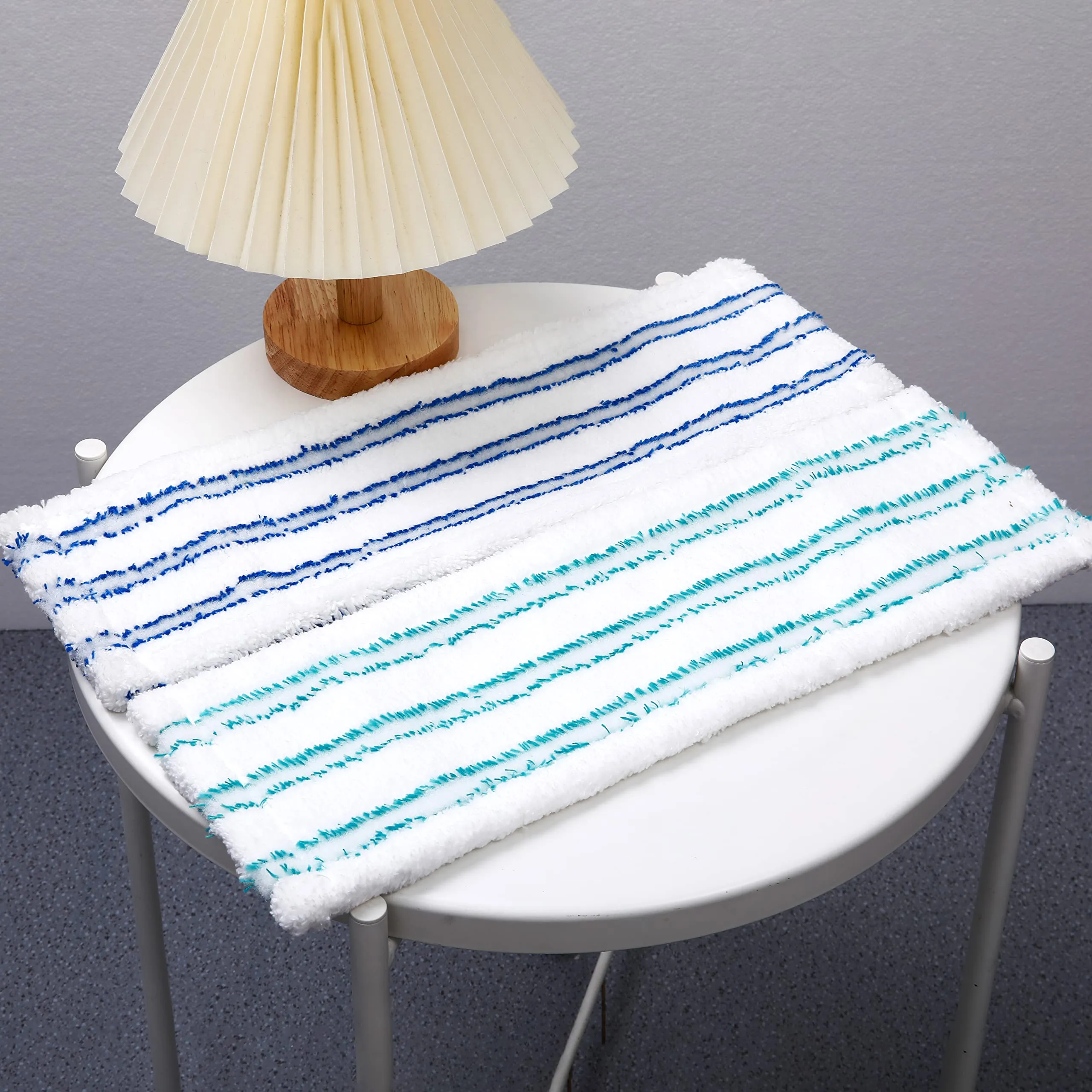 Kuber Industries Set of 2 Microfiber Floor Cleaner Mop Refill | Durable & Long Lasting | Extra Thick Microfiber for Deep Cleaning|Multi Utility Floor Cleaner Mop for Homes | Blue