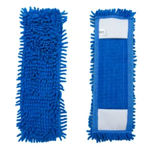 Kuber Industries Set of 2 Microfiber Floor Cleaner Mop Refill | Eco-Friendly & Dual Action | Dry & Wet Cleaning | Multi-Purpose Cleaning Mop for Home | Blue