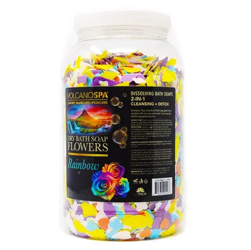 LaPalm Volcano Spa Flower Soap 1 Gallon - Rainbow