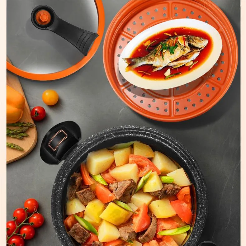 Last Day Special Sale 49% OFFLarge Capacity McRib Stone Micro-Pressure Cooker