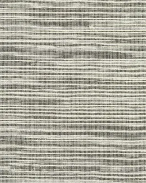 Maguey Charcoal and Cream Sisal Wallpaper
