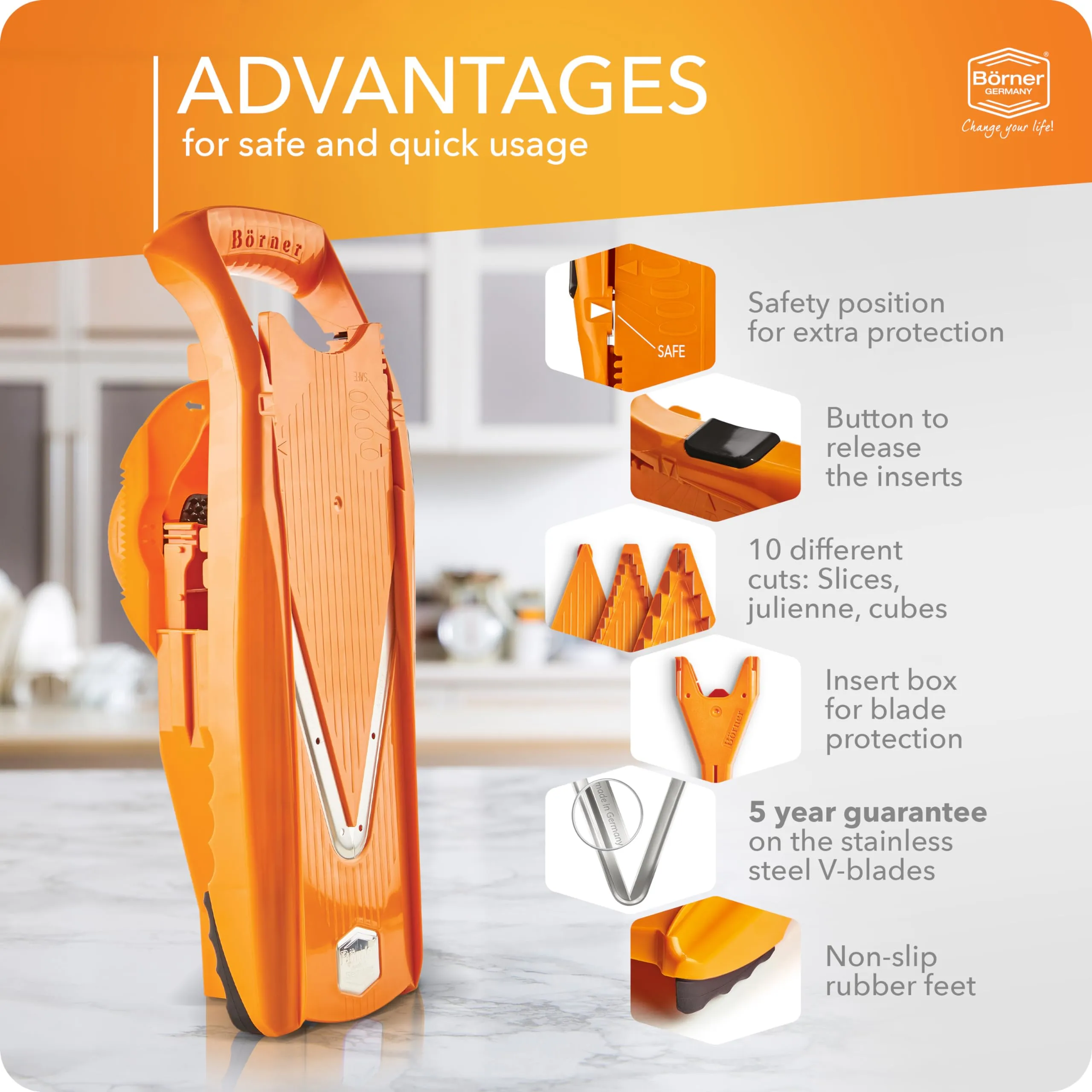 Mandoline Slicer VPower V-Slicer Börner