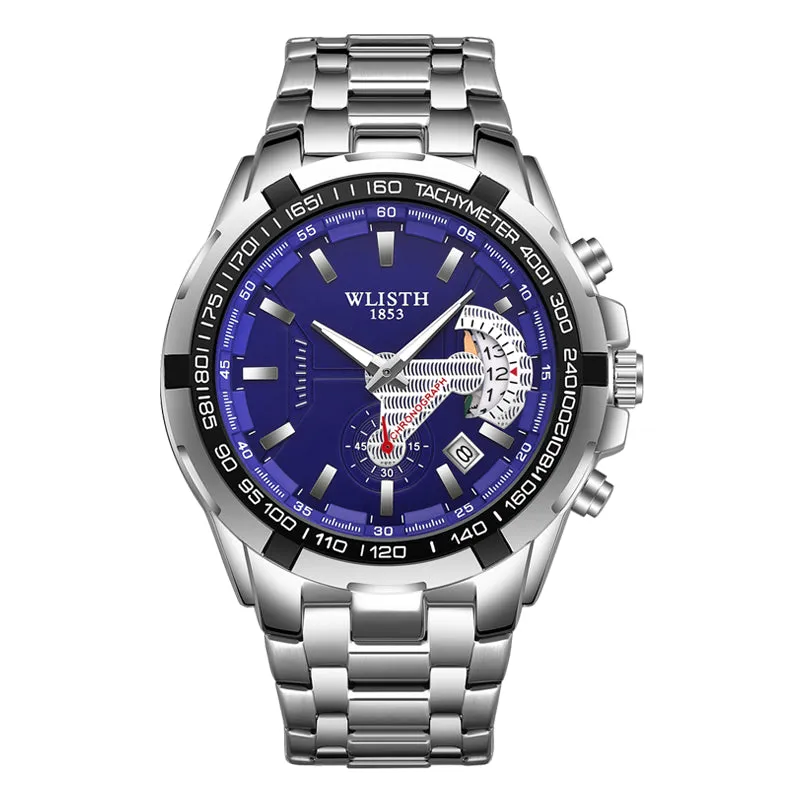 Men's multifunctional steel band watch W11S8928