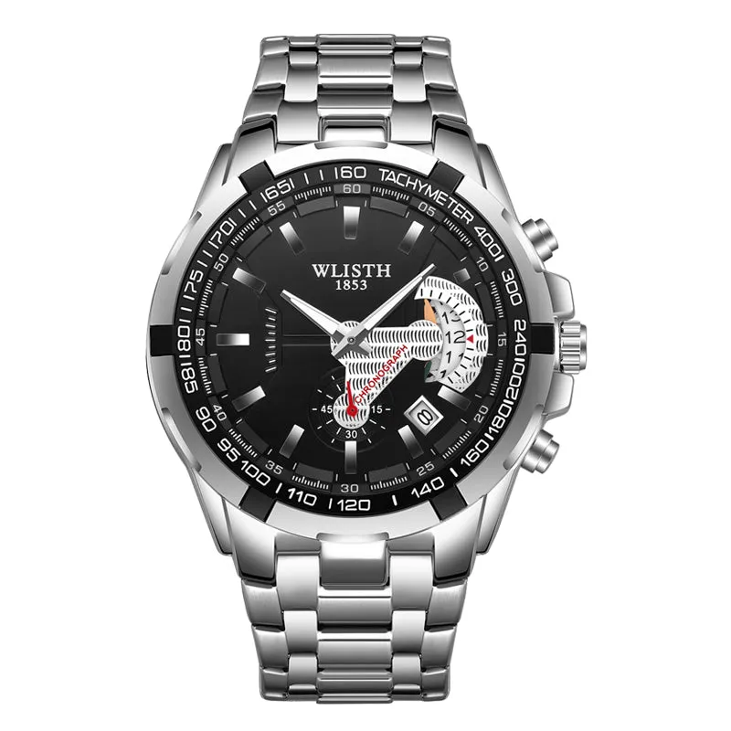 Men's multifunctional steel band watch W11S8928