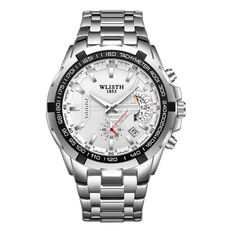 Men's multifunctional steel band watch W11S8928