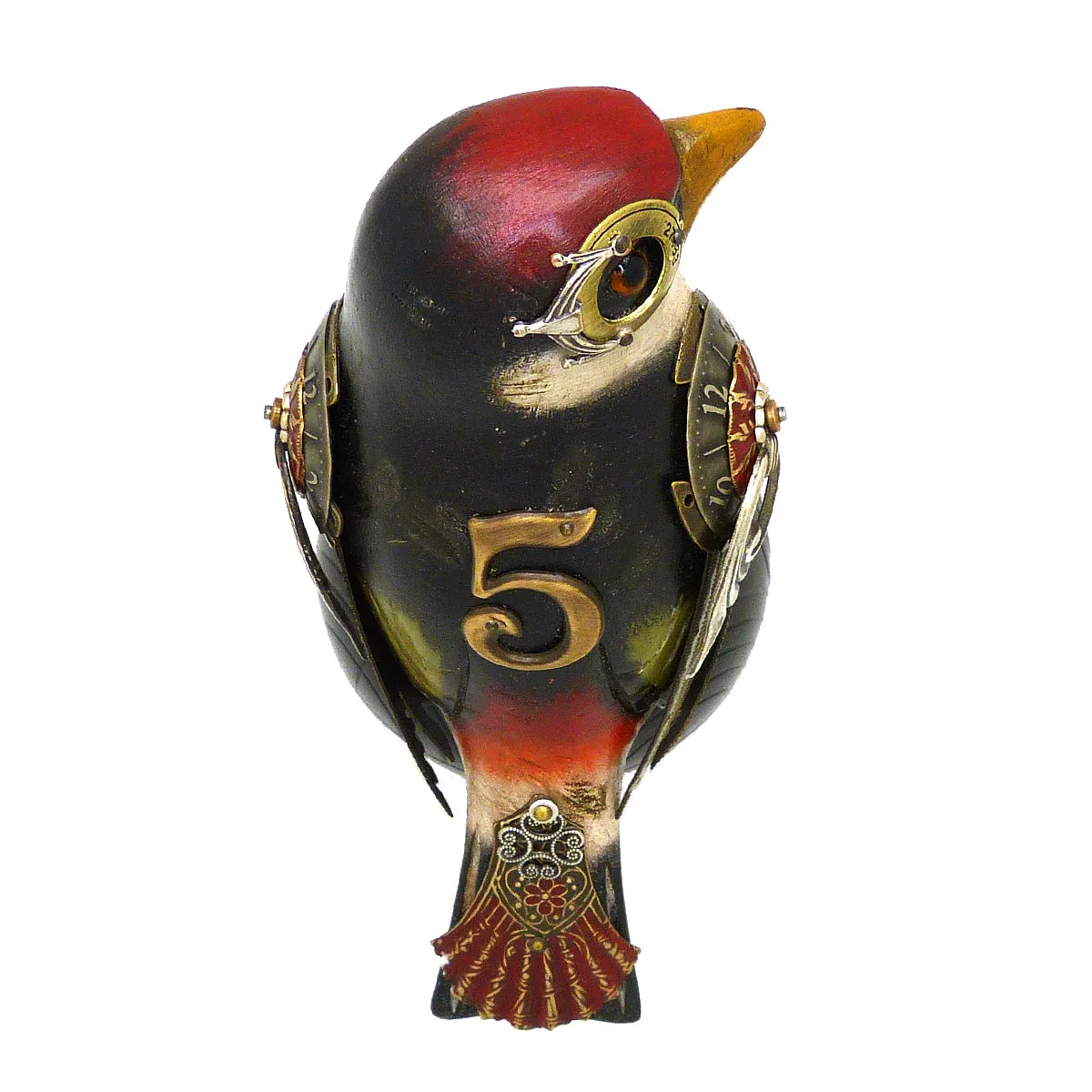Mullanium Black Manakin Bird Fancy Ball Artists Jim Tori Mullan Steampunk Handmade